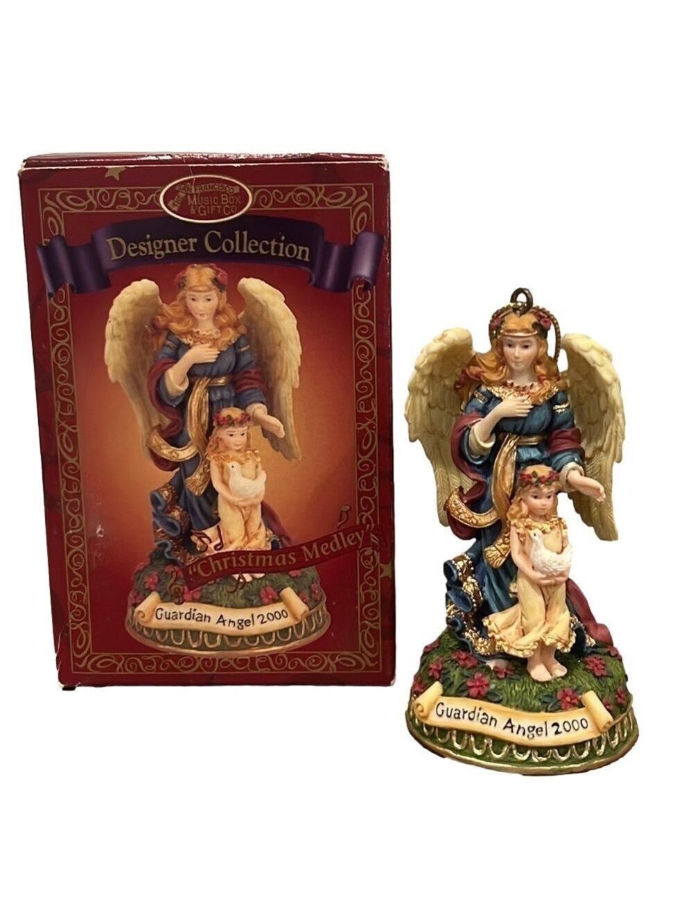 San Francisco Music Box Co. Guardian Angels “Christmas Medley” Musical Ornament
